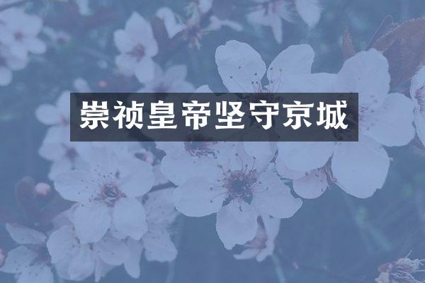 崇祯皇帝坚守京城