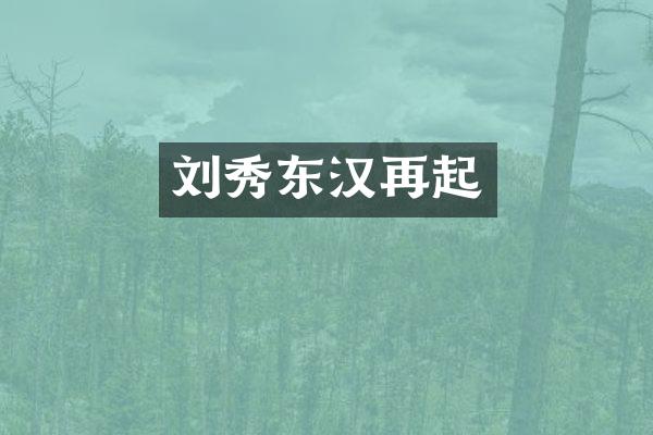 刘秀东汉再起