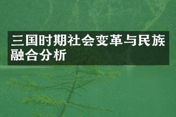 三国时期社会变革与民族融合分析