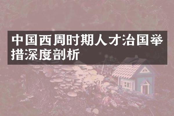 中国西周时期人才治国举措深度剖析