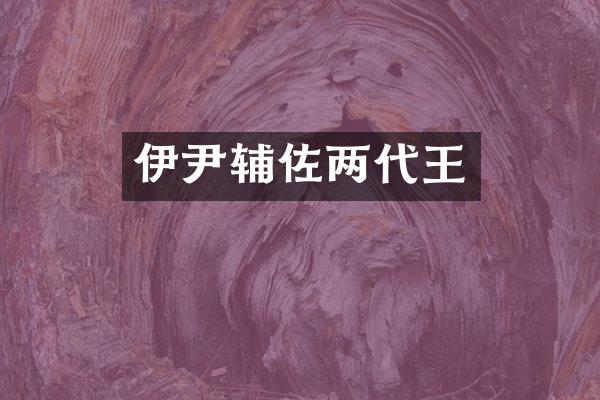 伊尹辅佐两代王