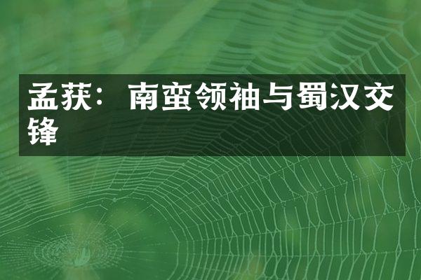 孟获：南蛮与蜀汉交锋