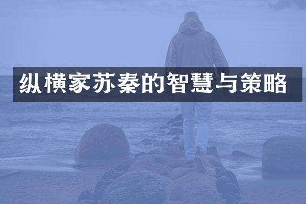 纵横家苏秦的智慧与策略