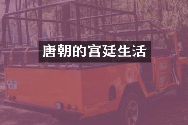 唐朝的宫廷生活