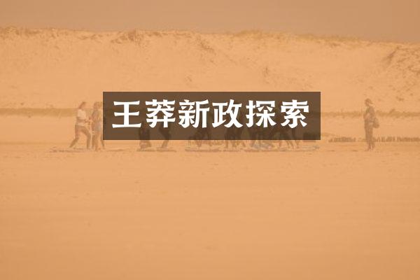 王莽新政探索