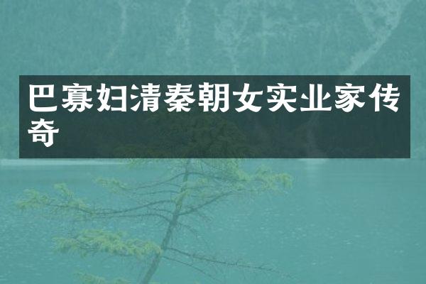 巴寡妇清秦朝女实业家传奇