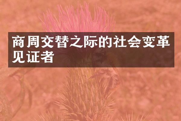 商周交替之际的社会变革见证者