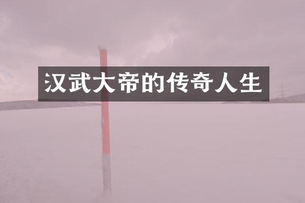 汉武大帝的传奇人生
