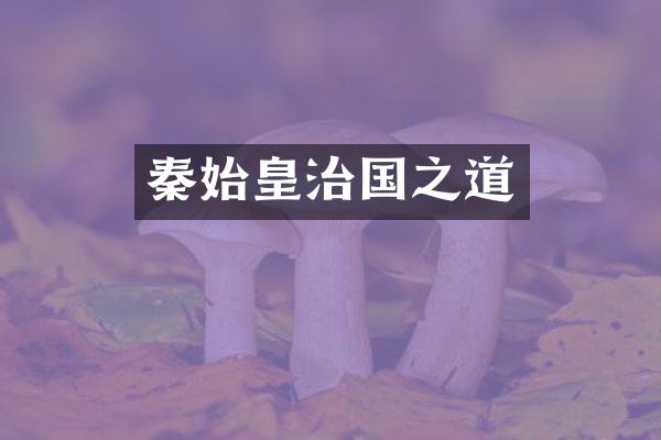 秦始皇治国之道