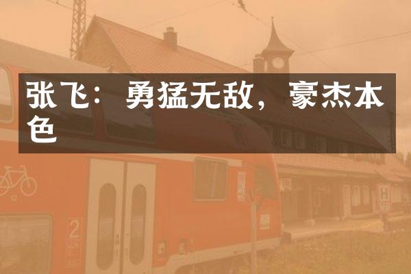 张飞：勇猛无敌，豪杰本色