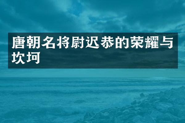 唐朝名将尉迟恭的荣耀与坎坷
