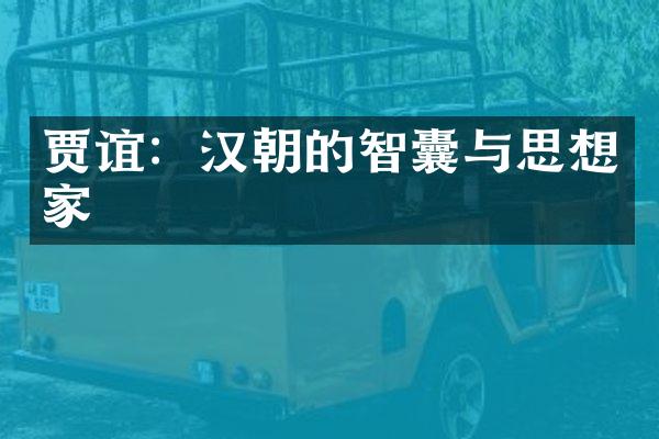 贾谊：汉朝的智囊与思想家