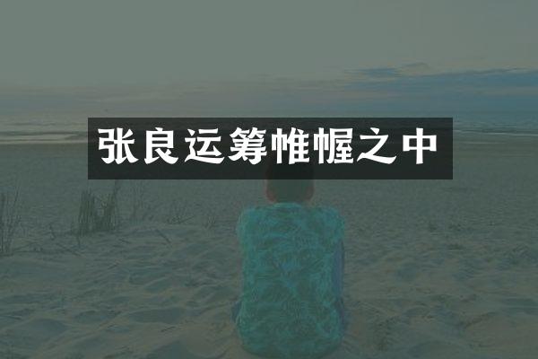 张良运筹帷幄之中