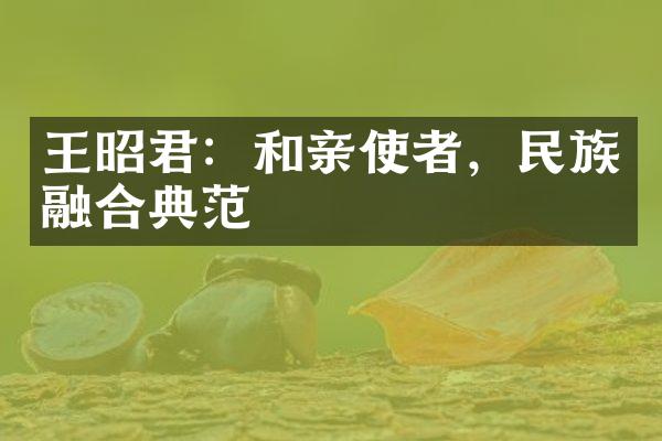 王昭君：和亲使者，民族融合典范