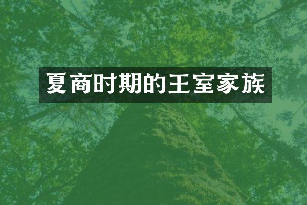 夏商时期的王室家族
