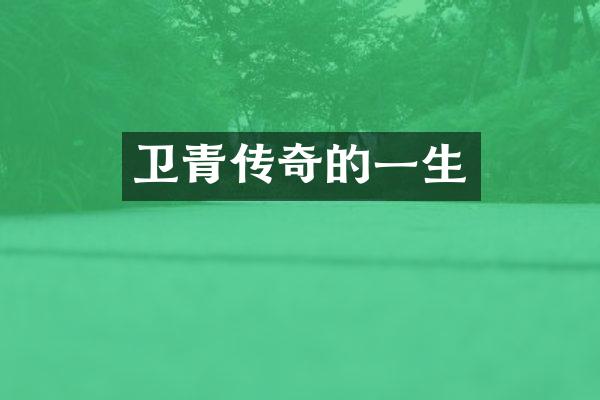 卫青传奇的一生