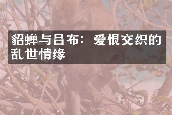 貂蝉与吕布：爱恨交织的乱世情缘