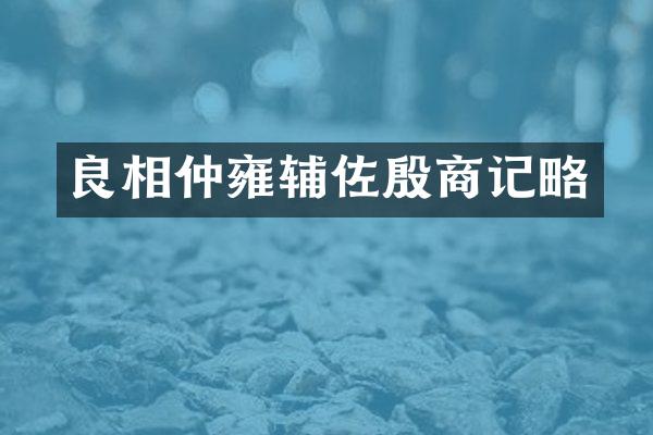 良相仲雍辅佐殷商记略