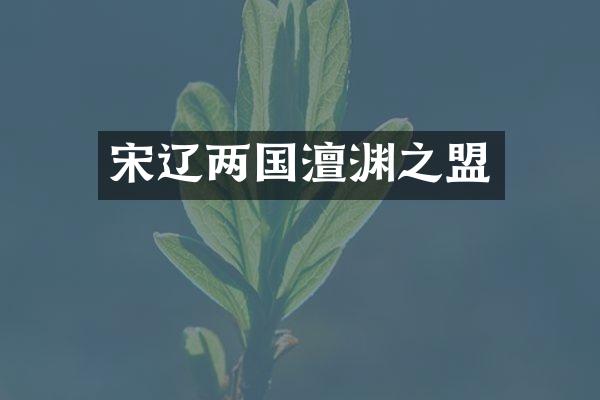 宋辽两国澶渊之盟