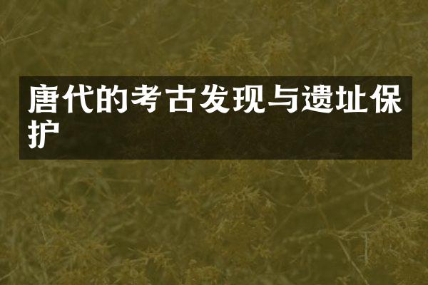 唐代的考古发现与遗址保护