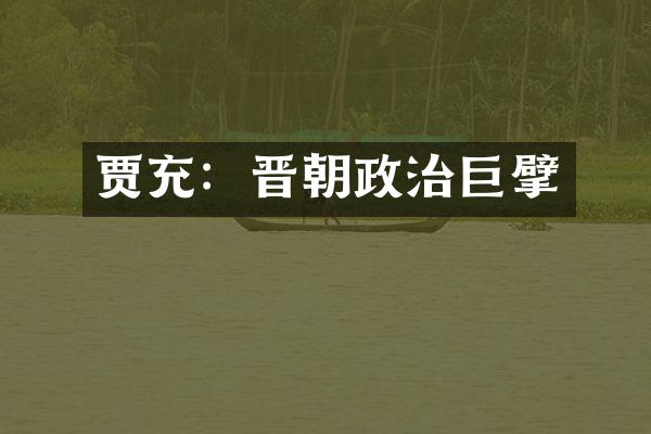 贾充：晋朝政治巨擘
