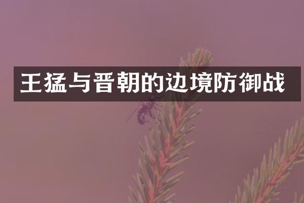 王猛与晋朝的边境防御战