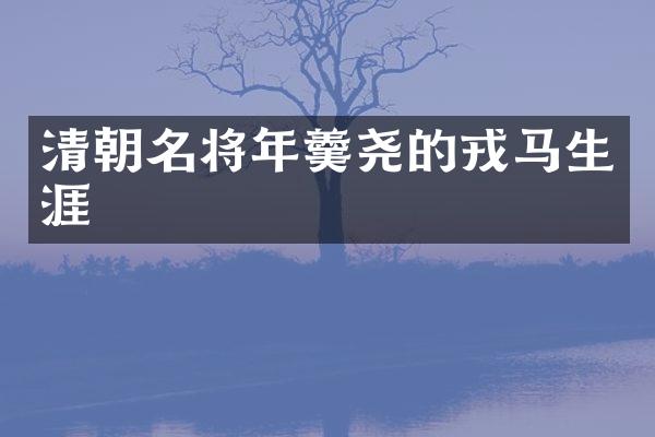 清朝名将年羹尧的戎马生涯