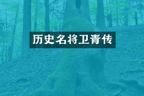 历史名将卫青传