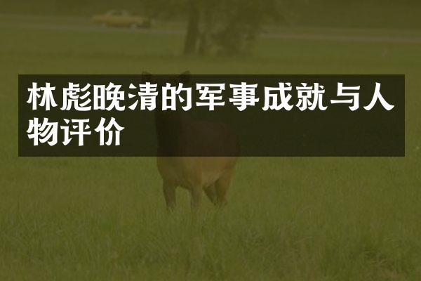 晚清的军事成就与人物评价