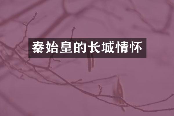 秦始皇的长城情怀