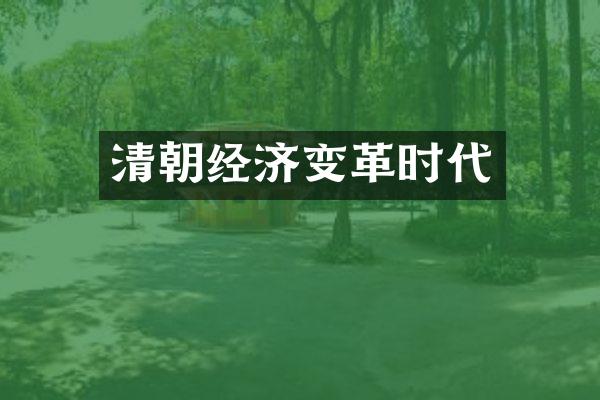 清朝经济变革时代