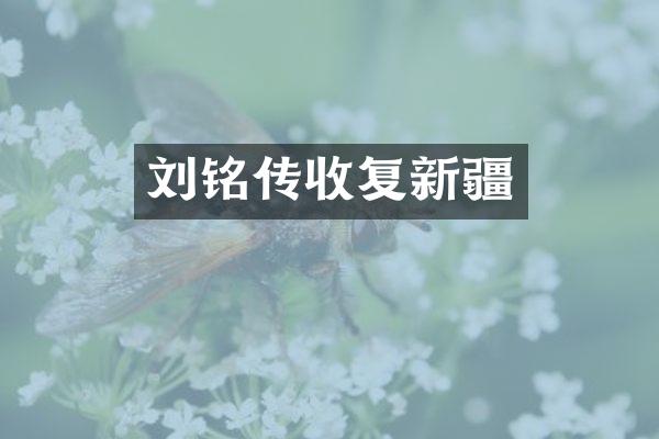 刘铭传收复新疆