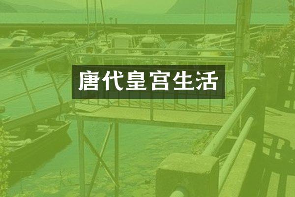 唐代皇宫生活