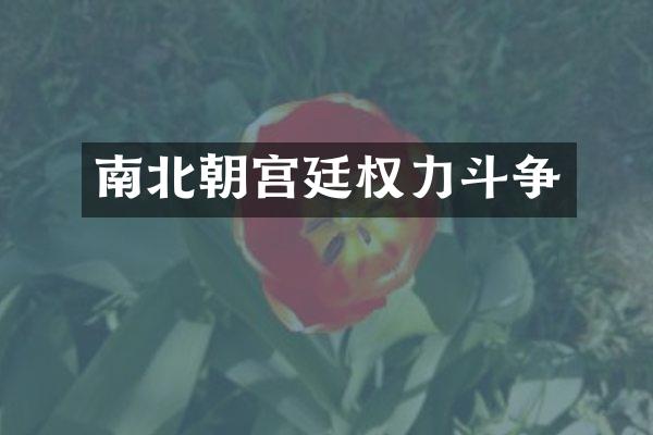 南北朝宫廷权力斗争