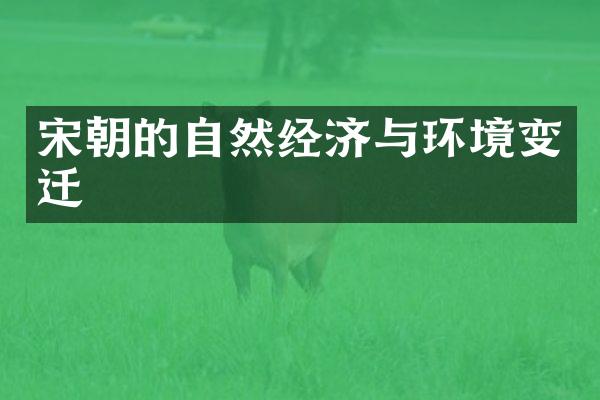 宋朝的自然经济与环境变迁