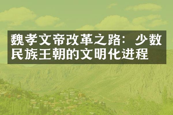 魏孝文帝改革之路：少数民族王朝的文明化进程