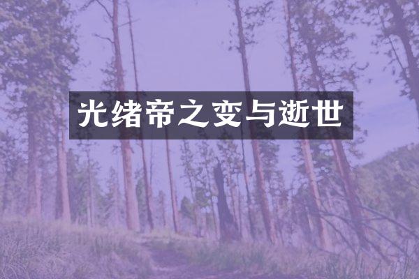 光绪帝之变与逝世