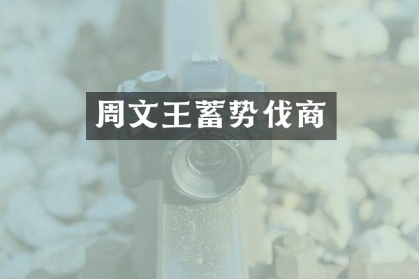 周文王蓄势伐商