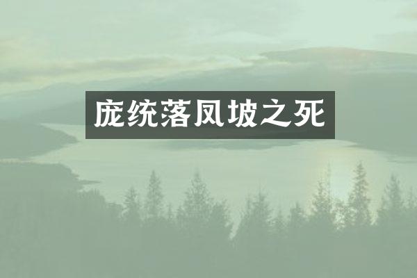 庞统落凤坡之死