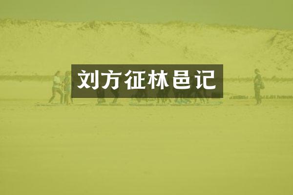 刘方征林邑记