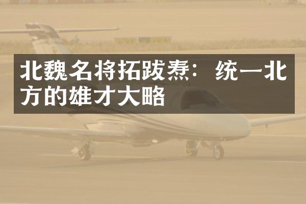 北魏名将拓跋焘：统一北方的雄才大略