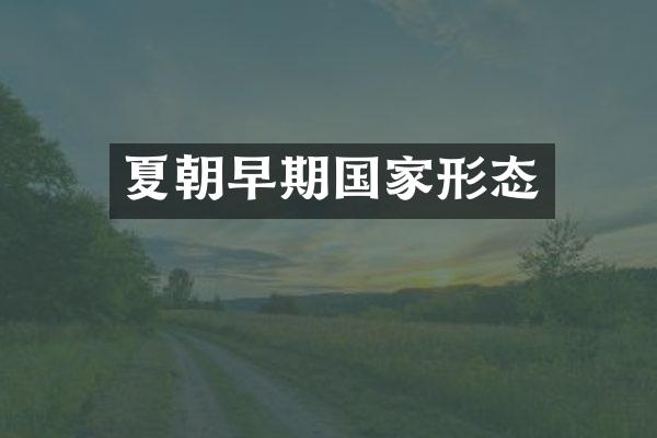 夏朝早期国家形态