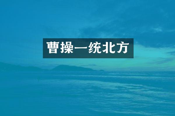 曹操一统北方
