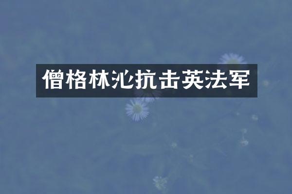 僧格林沁抗击英法军