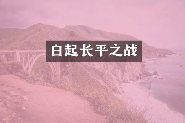 白起长平之战