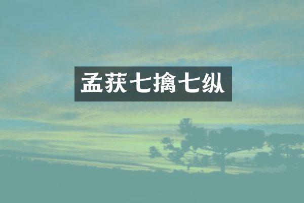 孟获七擒七纵