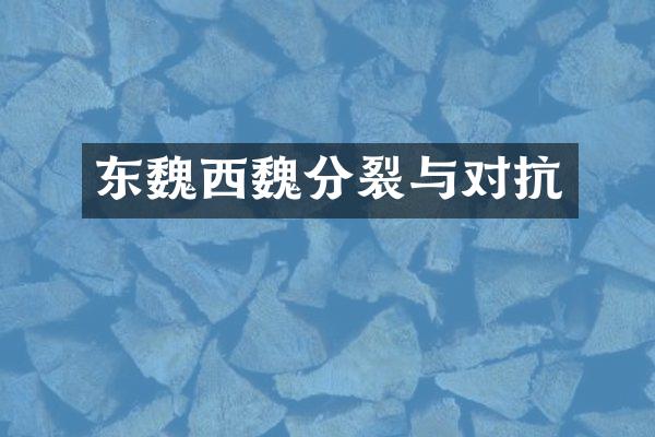 东魏西魏分裂与对抗