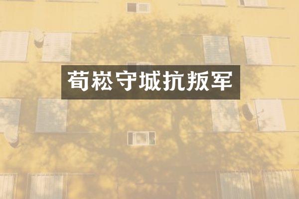 荀崧守城抗叛军