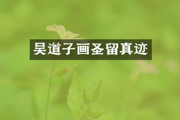 吴道子画圣留真迹