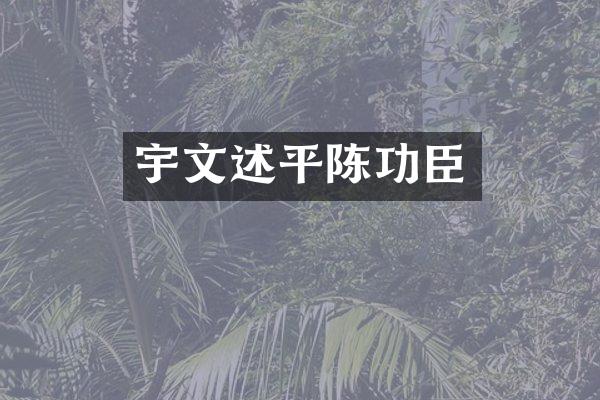 宇文述平陈功臣
